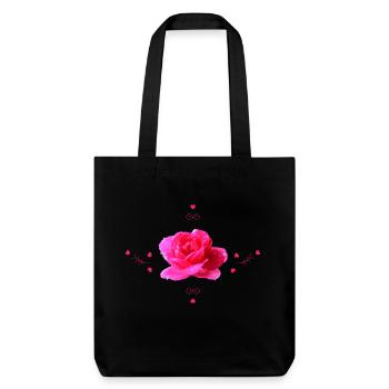 Rose - Tote bag épais recyclé Stanley/Stella - noir - Devant