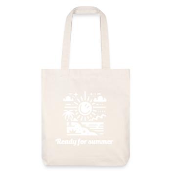 ready for summer sommer sonne sonnenschein - Stanley/Stella recycelter Heavyweight Stoffbeutel - Naturweiß - Vorne
