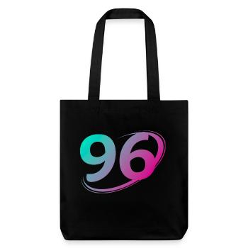 Numéro 96 multicolore - Tote bag épais recyclé Stanley/Stella - noir - Devant