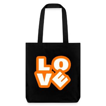 LOVE - Stanley/Stella Heavyweight Recycled Tote Bag - black - Front