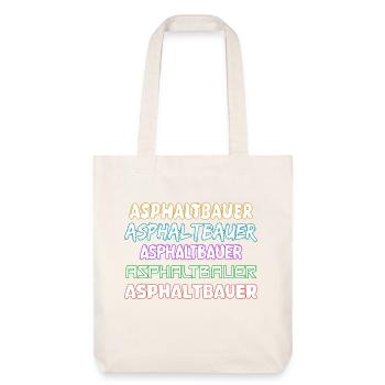 Constructeur d’asphalte comme métier - Tote bag épais recyclé Stanley/Stella - blanc cassé - Devant