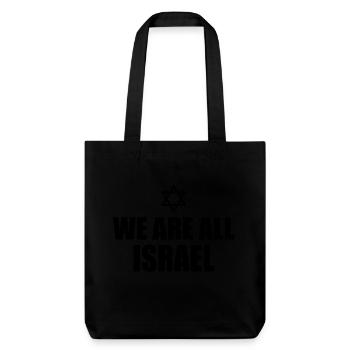 We stand with israel - Tote bag épais recyclé Stanley/Stella - noir - Devant