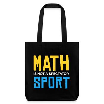 Mathe ist kein Zuschauen-Sport - Stanley/Stella recycelter Heavyweight Stoffbeutel - Schwarz - Vorne