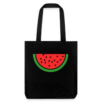 pastèque - Tote bag épais recyclé Stanley/Stella - noir - Devant