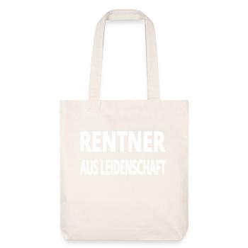 Rentner - Stanley/Stella recycelter Heavyweight Stoffbeutel - Naturweiß - Vorne