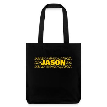 First name Jason - Stanley/Stella Heavyweight Recycled Tote Bag - black - Front
