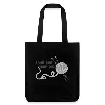 Goth Knitter - Tote bag épais recyclé Stanley/Stella - noir - Devant