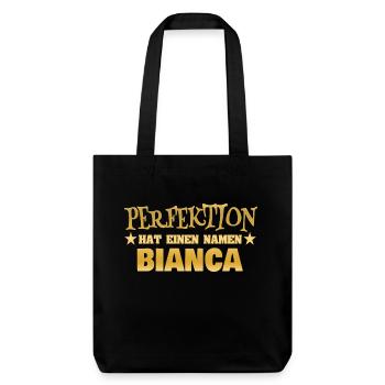 Bianca - Stanley/Stella recycelter Heavyweight Stoffbeutel - Schwarz - Vorne