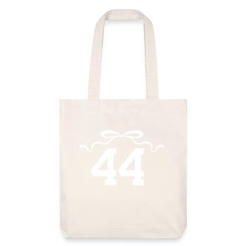 Numéro 44 noeud - 44e anniversaire - Tote bag épais recyclé Stanley/Stella - blanc cassé - Devant