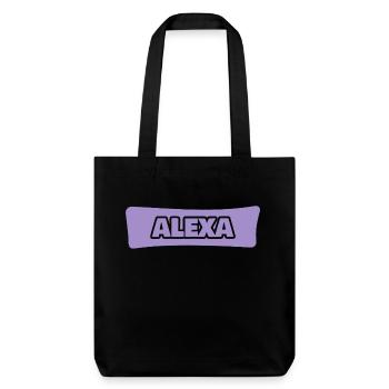 Geschenk für Alexa - Stanley/Stella recycelter Heavyweight Stoffbeutel - Schwarz - Vorne