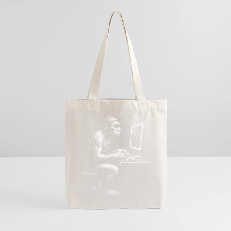 Digital Coder Homo Erectus Geschenk Stanley/Stella recycelter Heavyweight Stoffbeutel