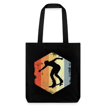 Skateboarder Oldschool - Stanley/Stella Heavyweight Recycled Tote Bag - black - Front
