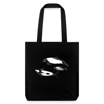 Dolphin of Commerson - Tonina - Commerson's dolphin - Stanley/Stella Heavyweight Recycled Tote Bag - black - Front