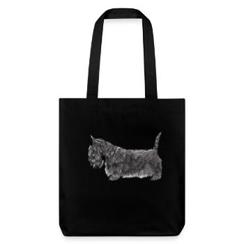 Terrier écossais UB - Tote bag épais recyclé Stanley/Stella - noir - Devant
