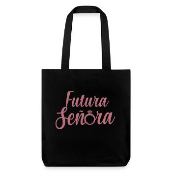 Futura Señora Engagement Bridal Shower Wedding - Stanley/Stella Heavyweight Recycled Tote Bag - black - Front