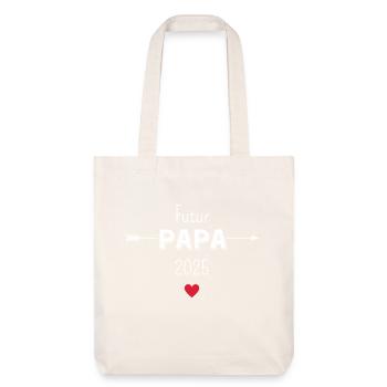 Futur papa 2025 - Tote bag épais recyclé Stanley/Stella - blanc cassé - Devant