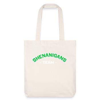 Shenanigans Team - Irish St. Patrick - Stanley/Stella recycelter Heavyweight Stoffbeutel - Naturweiß - Vorne