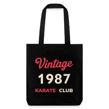 Vintage 1987 – Année de naissance rétro du Karate Club - Tote bag épais recyclé Stanley/Stella - noir - Devant