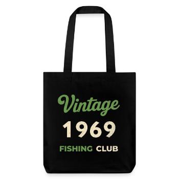 Millésime 1969 – Année de naissance rétro du club de pêche - Tote bag épais recyclé Stanley/Stella - noir - Devant