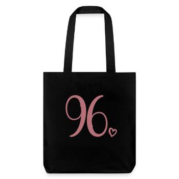 Süße Nummer 96, 96 Jahre alt, Geschenk zum 96. Geburtstag - Stanley/Stella recycelter Heavyweight Stoffbeutel - Schwarz - Vorne
