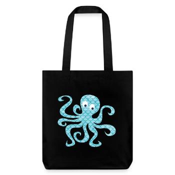 Octopus Scales Octopus Tentacle Sea Child - Stanley/Stella Heavyweight Recycled Tote Bag - black - Front