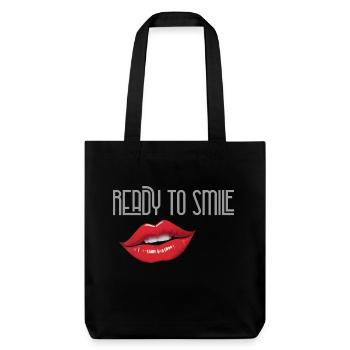 ready to smile - Stanley/Stella Heavyweight Recycled Tote Bag - black - Front