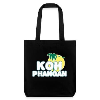 Koh Phangan Mondinsel - Stanley/Stella recycelter Heavyweight Stoffbeutel - Schwarz - Vorne