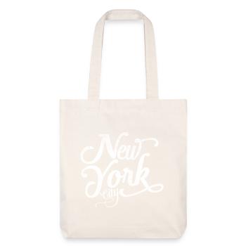 New York City – Klassisches Souvenir - Stanley/Stella recycelter Heavyweight Stoffbeutel - Naturweiß - Vorne