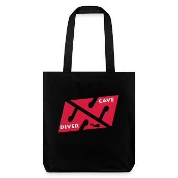 cave_diver_01 - Stanley/Stella Heavyweight Recycled Tote Bag - black - Front
