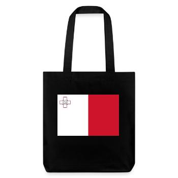 Malta - Stanley/Stella Heavyweight Recycled Tote Bag - black - Front