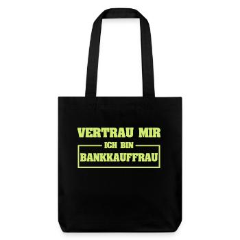 Employé de banque - Tote bag épais recyclé Stanley/Stella - noir - Devant