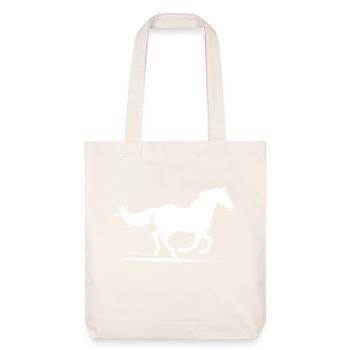 Cheval au galop - Tote bag épais recyclé Stanley/Stella - blanc cassé - Devant