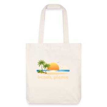 Beach, please - Stanley/Stella Heavyweight Recycled Tote Bag - natural white - Front