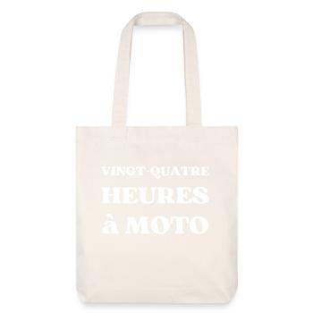 VINGT QUATRE HEURES A MOTO - Tote bag épais recyclé Stanley/Stella - blanc cassé - Devant
