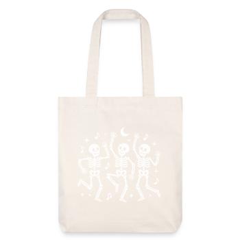 Moonlit Skeleton Dance - Stanley/Stella Heavyweight Recycled Tote Bag - natural white - Front