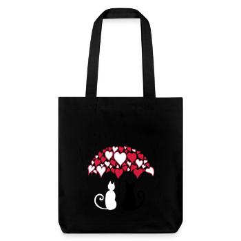 AD Lovely cats II - Tote bag épais recyclé Stanley/Stella - noir - Devant