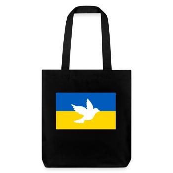 Ukraine - Stanley/Stella recycelter Heavyweight Stoffbeutel - Schwarz - Vorne
