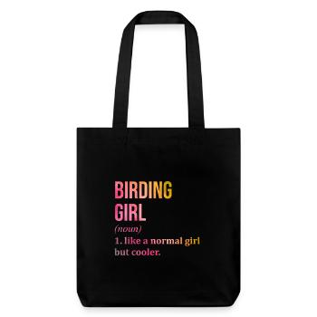 Birder - Tote bag épais recyclé Stanley/Stella - noir - Devant