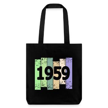 1959 - Stanley/Stella Heavyweight Recycled Tote Bag - black - Front