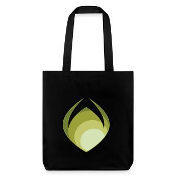 Grüne Abstraktion - Stanley/Stella recycelter Heavyweight Stoffbeutel - Schwarz - Vorne