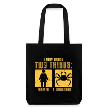 Crabe royal d’Alaska - Tote bag épais recyclé Stanley/Stella - noir - Devant