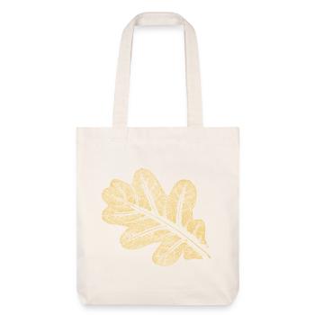 Feuilles - Chêne / Botanique & Nature - Tote bag épais recyclé Stanley/Stella - blanc cassé - Devant