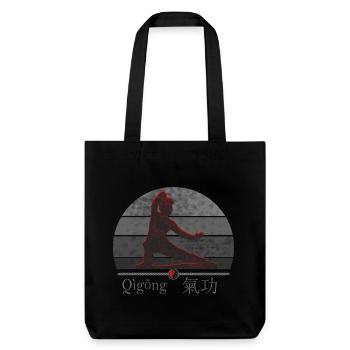 Combattant de Qi Gong - harmonie du corps et de l'esprit - Tote bag épais recyclé Stanley/Stella - noir - Devant