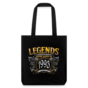 Vintage 1993 Birthday - Stanley/Stella Heavyweight Recycled Tote Bag - black - Front