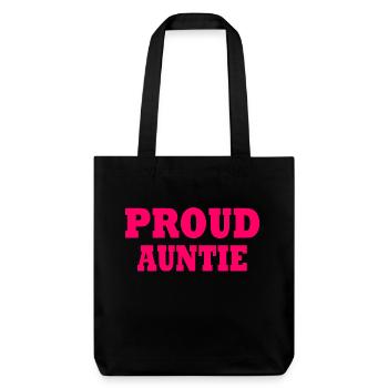 Proud auntie - Stanley/Stella Heavyweight Recycled Tote Bag - black - Front
