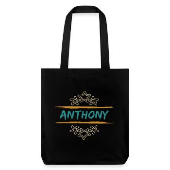 Anthony Anthony - Stanley/Stella recycelter Heavyweight Stoffbeutel - Schwarz - Vorne