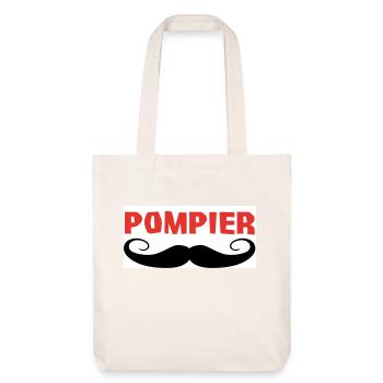POMPIER - Tote bag épais recyclé Stanley/Stella - blanc cassé - Devant