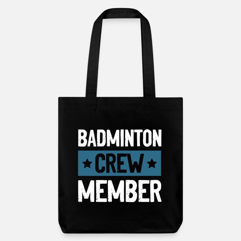 Équipe de badminton - Tote bag épais recyclé Stanley/Stella - noir