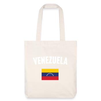 Venezuela Flagge - Stanley/Stella recycelter Heavyweight Stoffbeutel - Naturweiß - Vorne