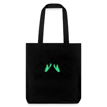 Live Love Camp - Stanley/Stella Heavyweight Recycled Tote Bag - black - Front